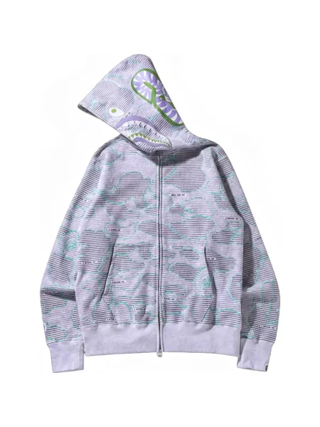 Hanorac cu glugă A Bathing Ape® gri