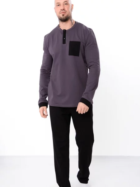 Піжама Носи своє темно-сірий сіра