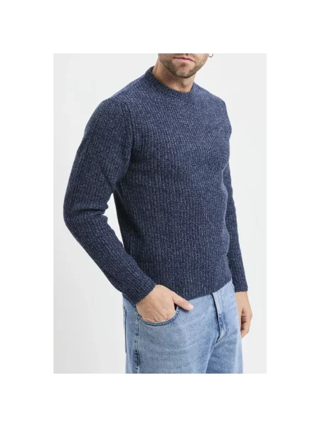 Sweter Daniele Fiesoli wełniany niebieski