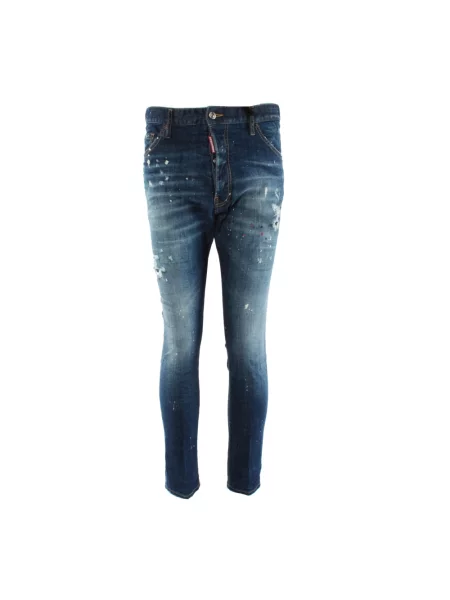 Długie jeansy Dsquared2 niebieskie