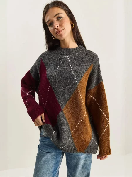Bianco Lucci Svetr Pullover' šedá