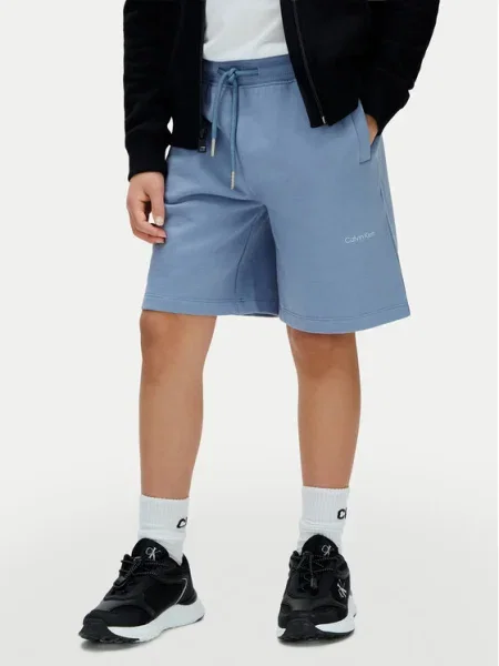 Calvin Klein Jeans Pantaloni scurți sport Inst Logo albastru
