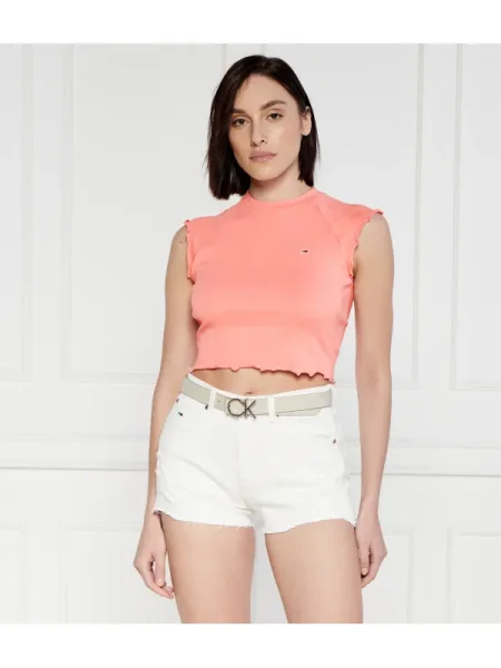 Cropp top din denim Tommy Jeans roz