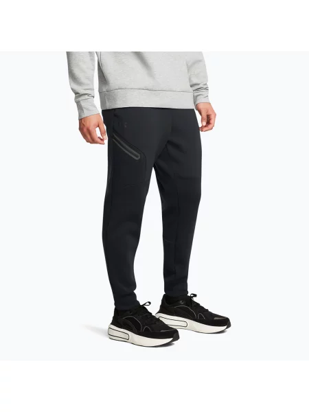 Spodnie Under Armour Unstoppable Fleece black/black czarne