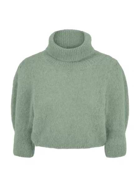 Sweter Americandreams wełniany zielony