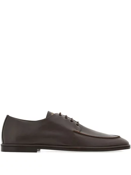 Pantofi derby Ferragamo din piele maro