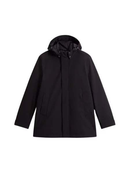 Parka Woolrich z kapturem czarna