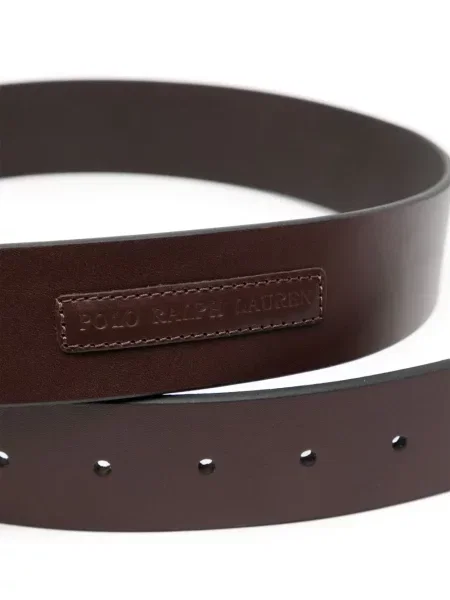 Kostkovaný pásek Polo Ralph Lauren s potiskem černý