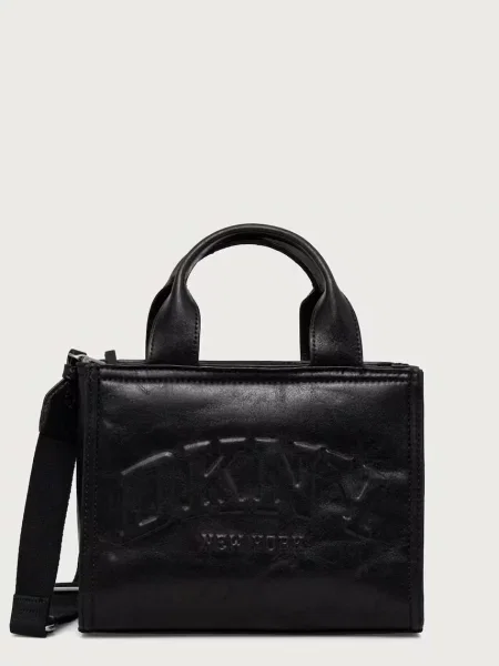 DKNY geantă crossbody pentru femei cu imitație de piele negru