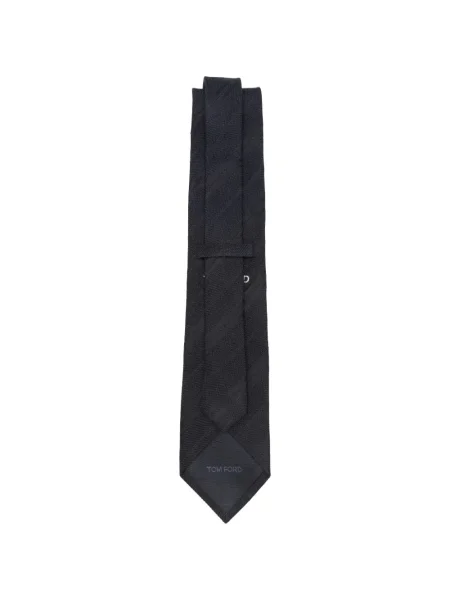 Cravată Tom Ford de mătase cu dungi negru