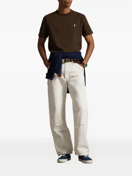 Șapcă Polo Ralph Lauren cu broderie din țesătură twill în carouri albastru