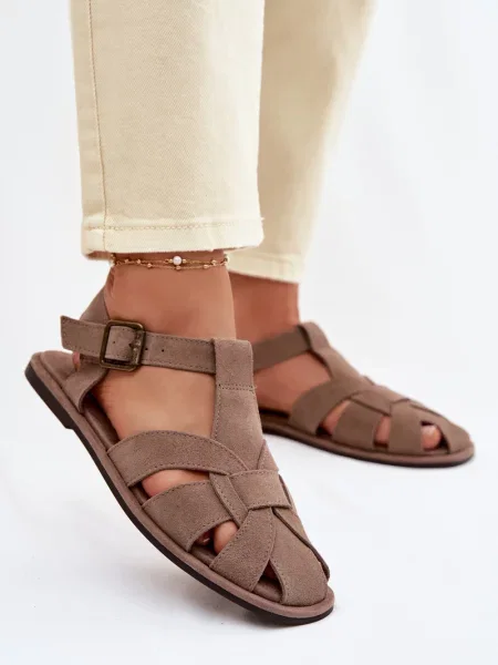 Sandali Big Star Shoes iz semiša rjava