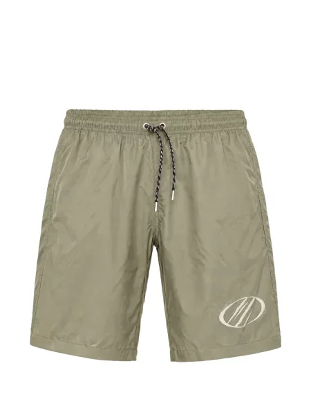 Slip de baie Plein Sport cu imagine cu cordon verde