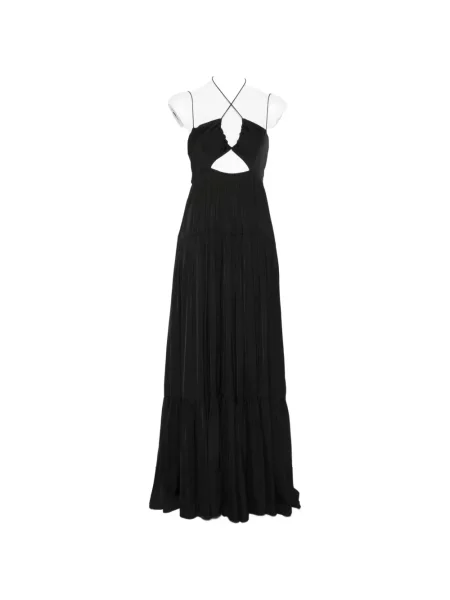 Rochie maxi Patrizia Pepe din satin negru