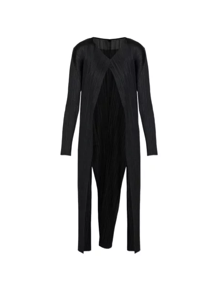 Cardigan Pleats Please Issey Miyake negru