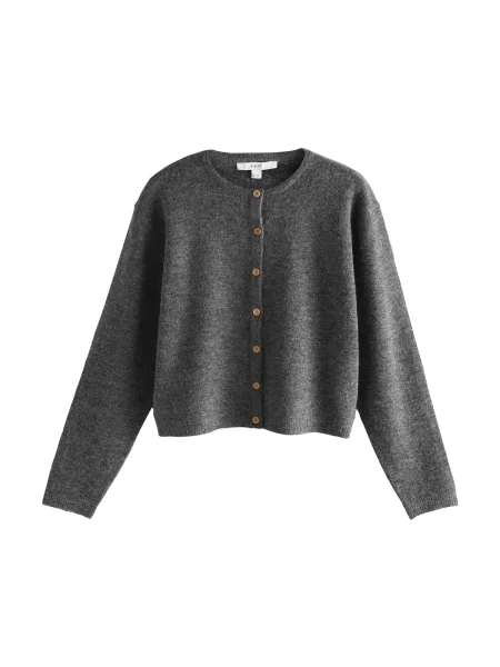 Next Geacă tricotată închis gri