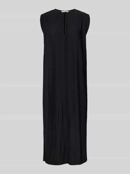 Sukienka midi z wycięciem w kształcie łezki model ‘PECOS’ Mm By Max Mara czarna