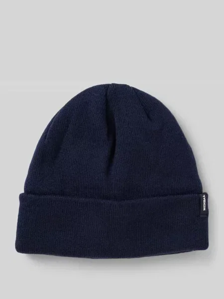 Czapka beanie z detalem z logo Mcneal granatowa
