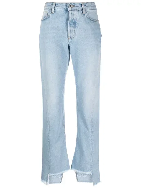 Blugi drepți Off-white alb