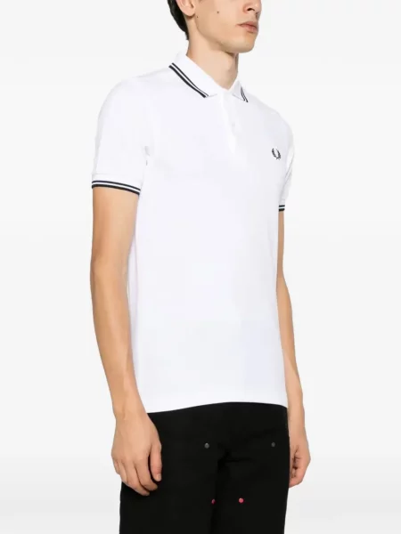 Tricou polo Fred Perry alb