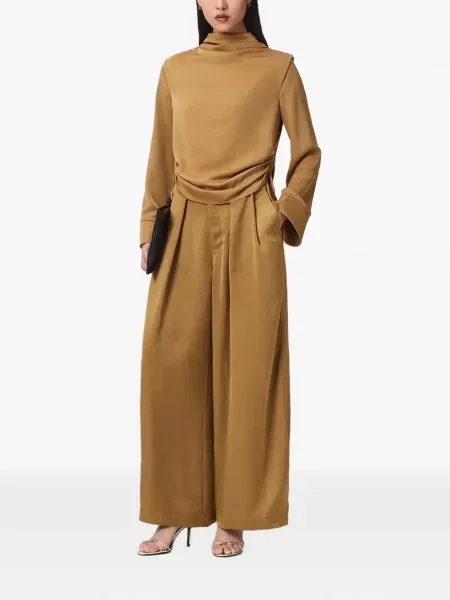Pantaloni palazzo Allsaints maro