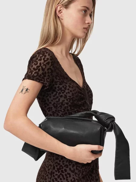 Кожаная сумка Allsaints