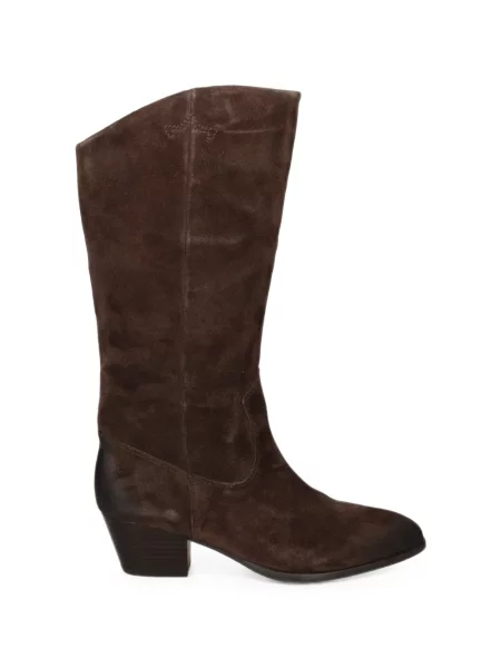 Botine Ash din piele de căprioară maro