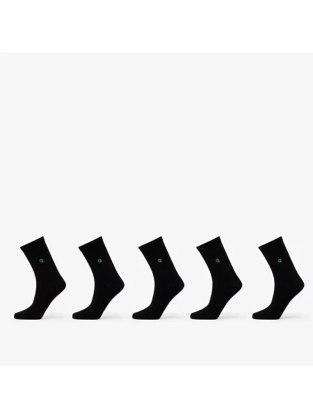 Ponožky Queens Essential Short Crew Socks Black černé