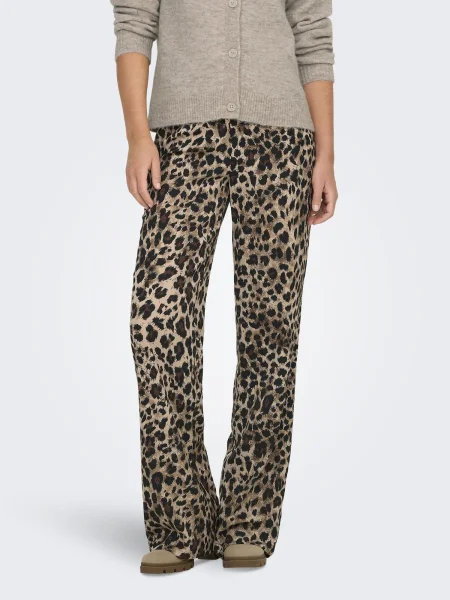 ONLY Pantaloni ONLTHALIA bej / maro negru