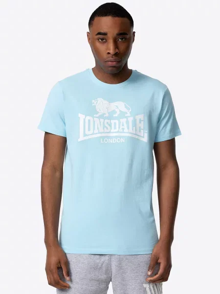 LONSDALE Majica St. Erney svetlo / bela modra