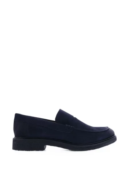Pantofi loafer Goosecraft din piele de căprioară albastru