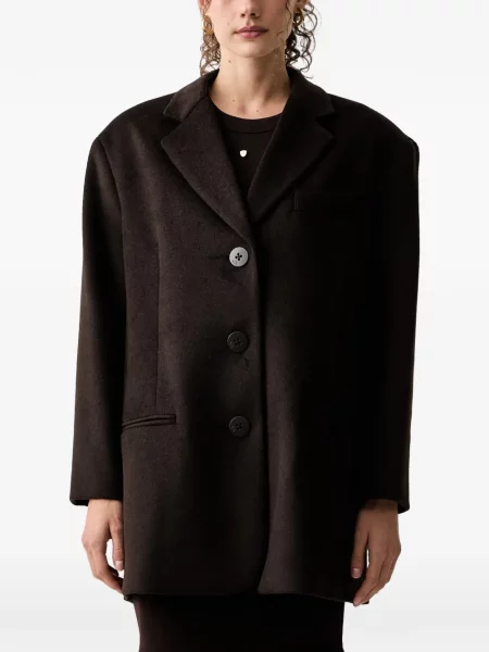 Palton Armani Exchange cu broderie maro