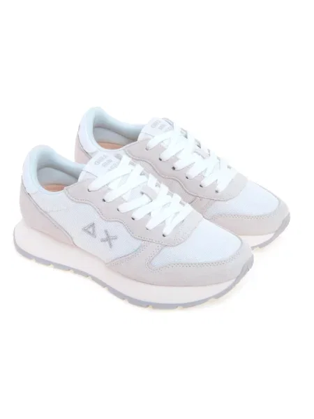 Sneakersy Sun68 skórzane białe