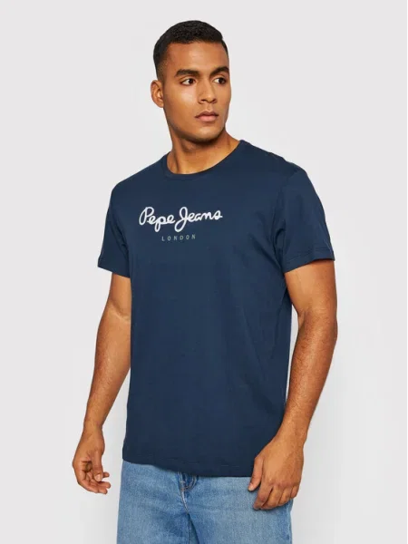 Pepe Jeans Póló Eggo Sötétkék kék