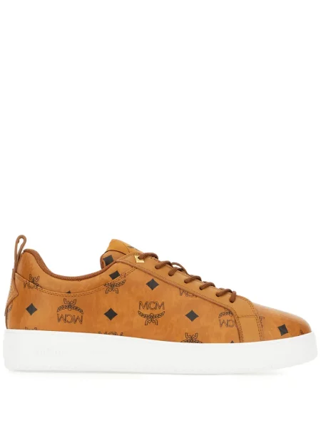 Sneakerși Mcm cu imagine maro