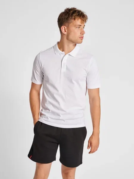 Polo Hummel Red Classic biała