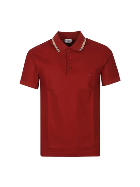 Koszulka polo Burberry w kratę brązowa