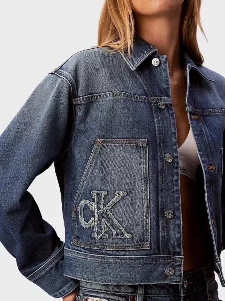 Джинсова куртка Calvin Klein Jeans синя