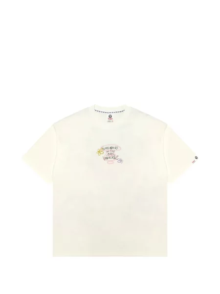 Tricou Aape By A Bathing Ape cu imagine alb