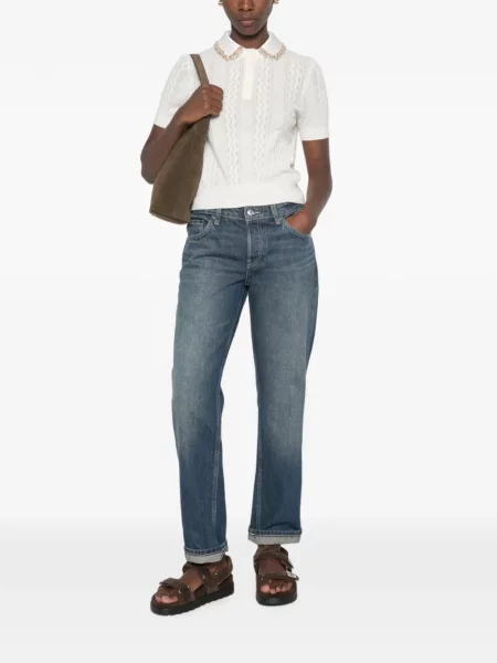 Tricou polo Sandro tricotate