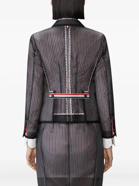 Sacou Thom Browne din organza negru