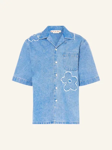 Marni Koszula Jeansowa Comfort Fit blau niebieska