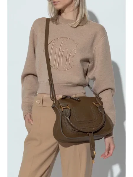 Geantă shopper Chloé maro