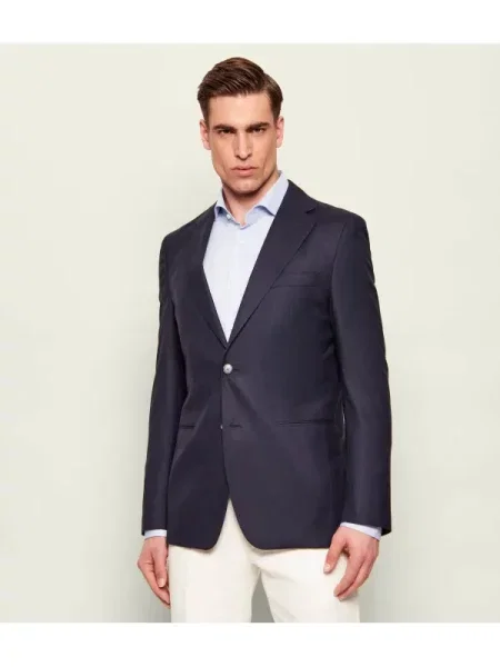 BOSS BLACK Sacou cu adaos de lână negru