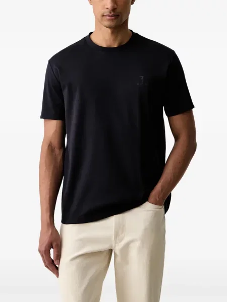 Scurt tricou Trussardi cu imagine albastru