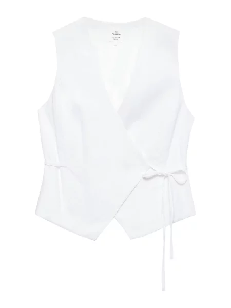 Pull&Bear Vestă de costum alb
