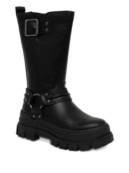 Botine Buffalo cu cataramă negru