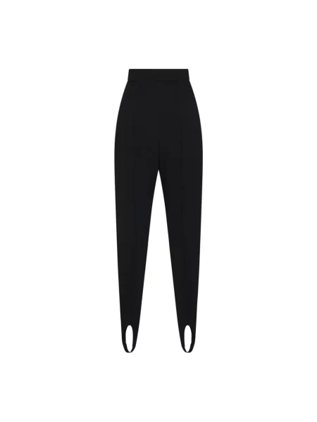 Spodnie Stella Mccartney skórzane czarne