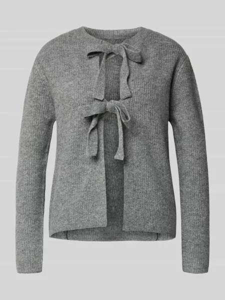 Kurtka z dzianiny o kroju regular fit z dodatkiem wełny model ‘SILLY’ Pieces