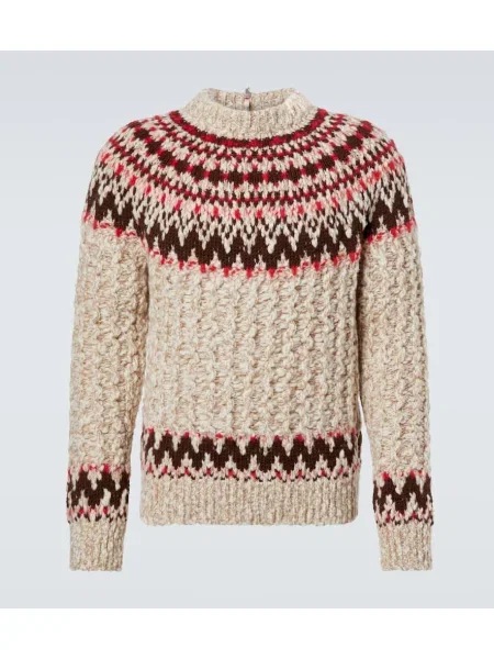 Pulover Moncler Grenoble de lână bej